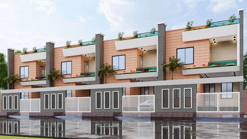 Sai Niwas Nagar – villa row perspective