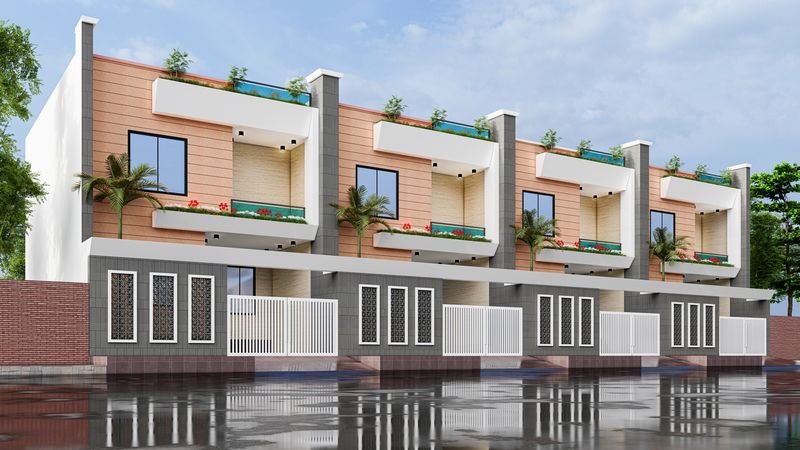 Sai Niwas Nagar – villa row perspective