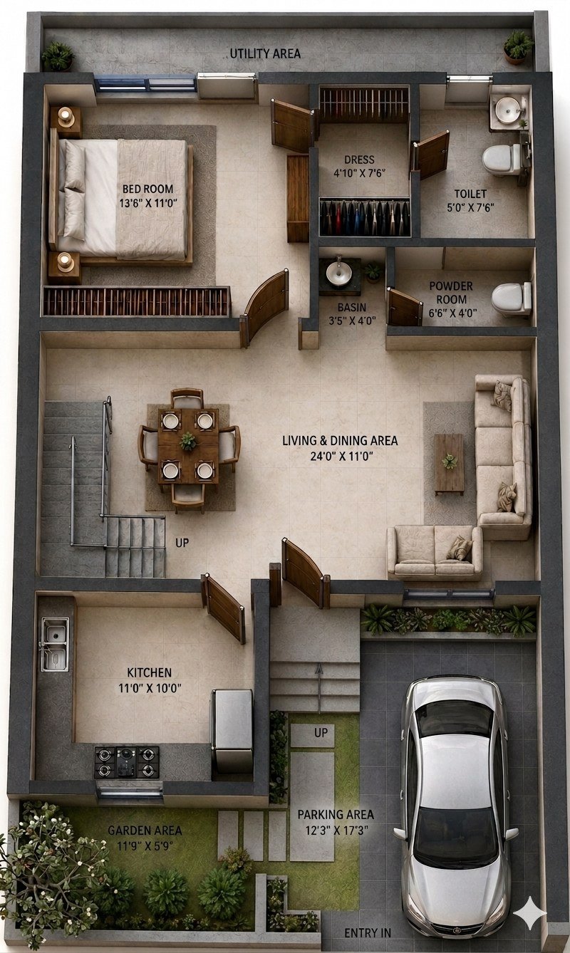 Sai Niwas Nagar – ground floor plan